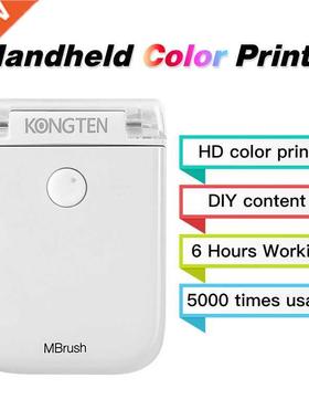 Mbrush Printer Color Mini Handheld Kongten Printer Mbrush Mo