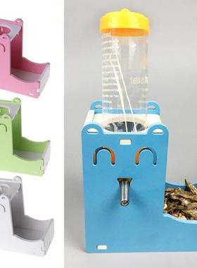 Small Pet Water Bottle Holder Hamster Rabbit Food Feeder Dis