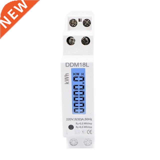 LCD Digital Single Phase Din Rail Electricity Power Consumpt