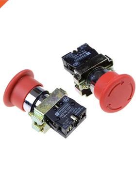 Red Sign Mushroom Emergency Stop Push Button Switch 22mm NC