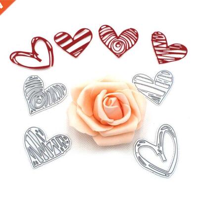 Carbon Steel Love Heart Cutting Die Embossing Stencil Templa