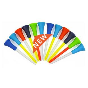 83mm Multicolor Plastic 50pcs Rubber Tools Tees Golf