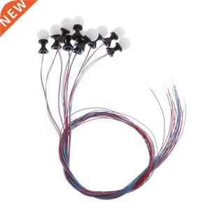 10Pcs Miniatures LED Light Train Railway Sreet Lamppost Land