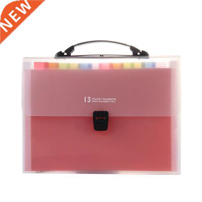 A4 rainbow color expanding file folder docut organizer 13 po