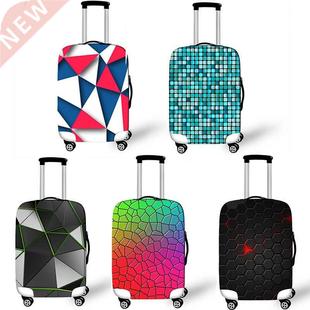 Geometric Travel Bag Cover Dust-proof Suitcase Protective Co