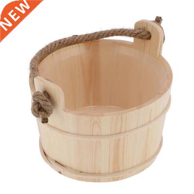 Sauna Wooden Bucket Steam Room Bucket Sauna Barrel Multipurp