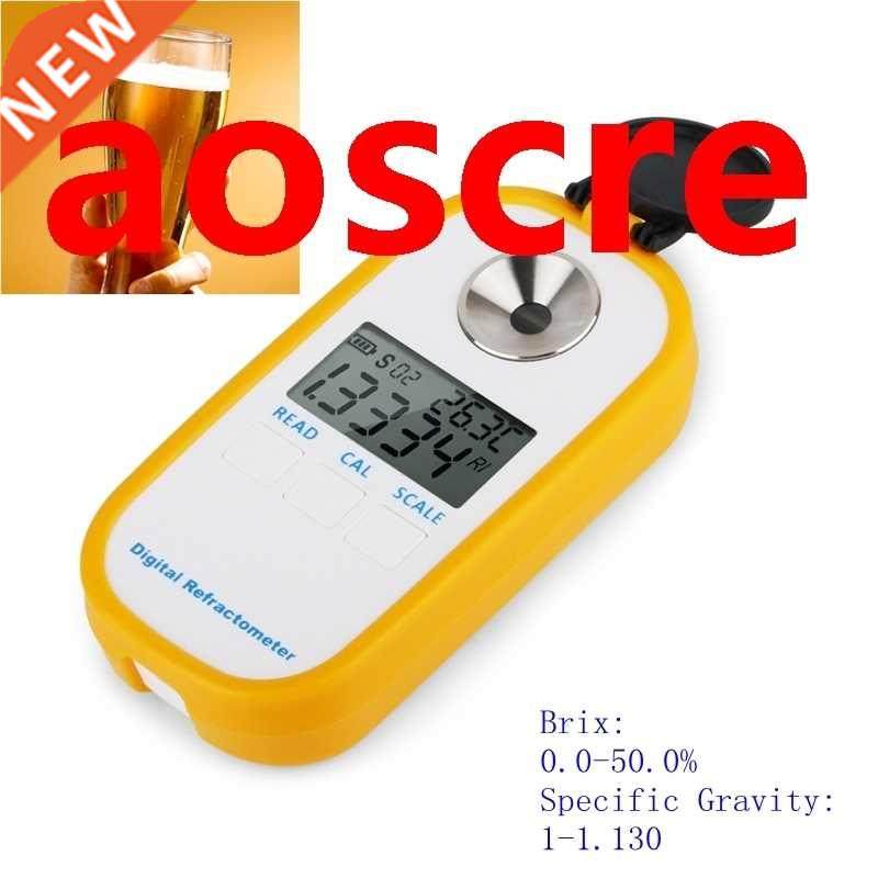 Digital Beer Refractometer Dual Scale - Specific Gravity 1.0