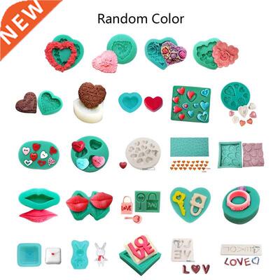 Valentine Day Theme Silicone Mold Kitchen Cake Baking Fondan