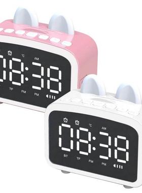 Digital Watch Electronic Desktop Clock Bluetooth Audio Radio