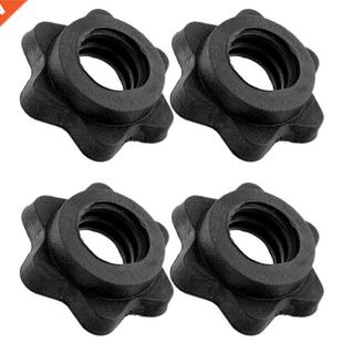 2 Pairs Dumbbell Hex Nut,Dumbbell Rod Nut,Spinlock Collars f