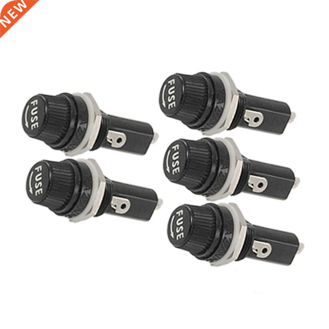 5 Pcs AC 125V 15A 6 x 30mm Panel Mount Fuse Holder