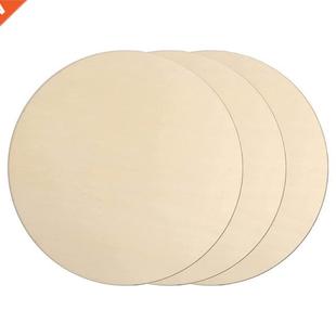 Wood Circles Blank Woode Unfinished Inch Crafts 3Pcs For