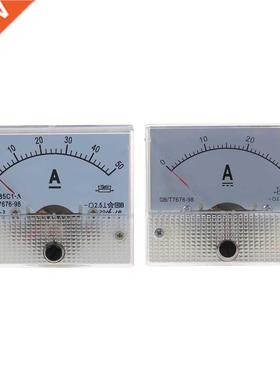 2 Pcs 85C1 Analog Current Panel Meter AMP Ammeter, 1 Pcs DC