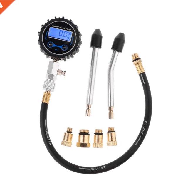 Digital Compression Tester Pressure Gauge Tester Kit Motor A