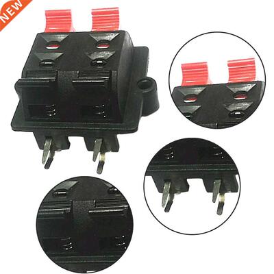5Pcs Double Row 4 Position Cable Clip Push Type Speaker Term