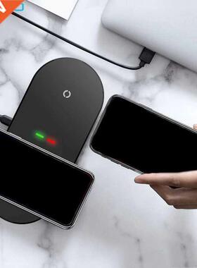 2 in 1 20W Dual Seat Qi Wireless Charger Pad For IPhone 12 1