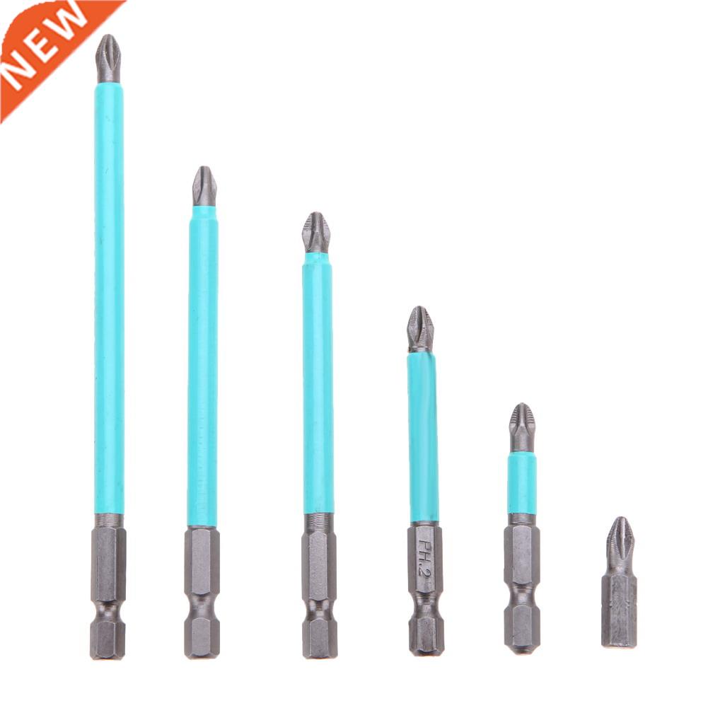 6pcs PH2 Bits Set Anti Slip Hex Shank RepBit Alloy Steel Sin