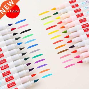 24 Colors Clothes Textile Marker Fabric Paint Pen DIY Craft