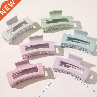 Vintage Hair Clips for Women Simple Claw Clip Blue Frosted B