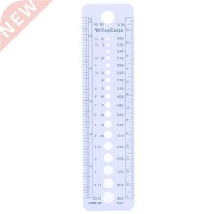 Needle Sew Inch Gauge Knitting Tools Ruler 10mm