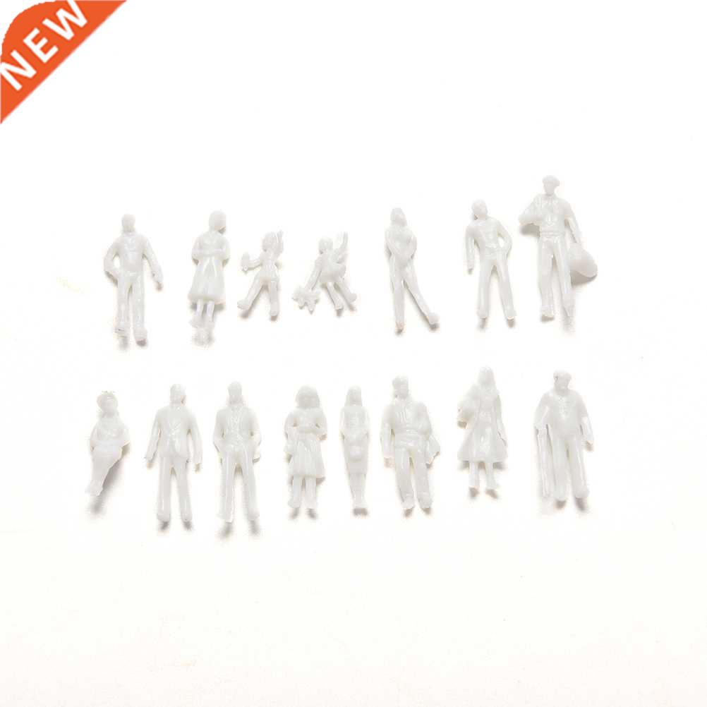 100 Pcs/set  Toys White Model People Figure 1:100 Scale M