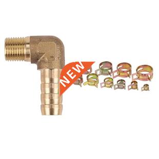 Barb Hose Degree Inch Elbow 8mm Male Brass Thread