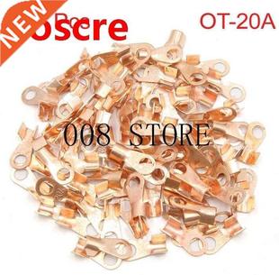 Red Crimp Splice Circular Copper Dia 6.2mm 20A lot 10pcs