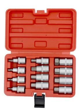 12Pcs 1/2 Inch Drive Impact Hex Bit Socket Set H5 H6 H7 H8 H