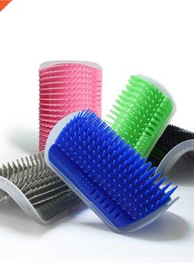 Pet Cats Corner Brush Self Cat Massage Groomer Comb Brush wi