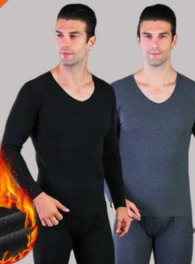 2pcs Men Thermal Underwear Long Jhons Warm Body Clothes Set