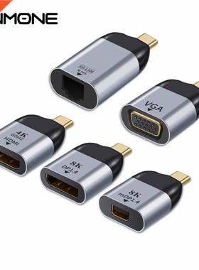4K USB Type C To HDMI Adapter Male To Female VGA DP 8K Cabl