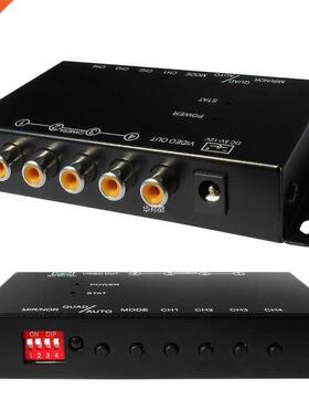 car 4-Way Composte RCA Vdeo Spltter Dstrbuton support