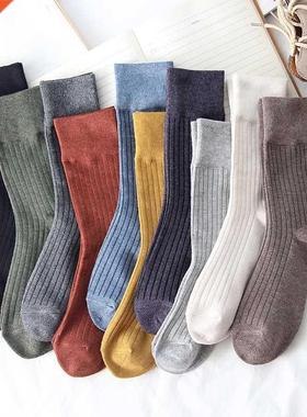 Jeseca Autumn Winter Fashion Cotton Knitted Women Socks Soli