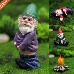 Miniature Garden Drunk arfs Elves Ornaments Moss Micro Lands