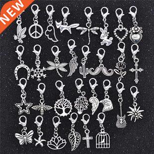 YuenZ 30pcs Mixed Styles Animal Heart Leaf Flower Charms Lob