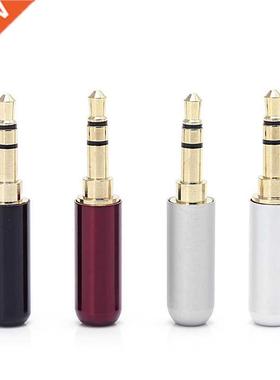 4x3 Pole 3.5mm Audio Gold-Plated Headphone Plug RCA Connecto