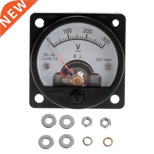 New Voltmeter SO-45 AC 0-300V Round Analog Dial Panel Meter