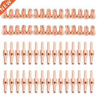 Extended Long Tip 60pcs Copper Electrode Nozzles Red