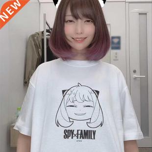 New Shirt Polyester Spy Family Loose 2022 Women Summer