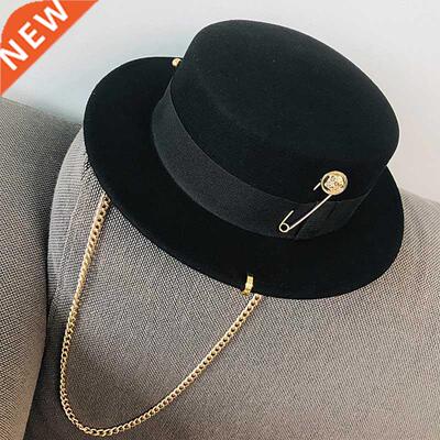 Fibonacci 2022 Fedora Hat Retro Wool Felt Hat Women European