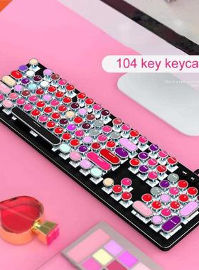 104-Key Lipstick Mixed Color Electroplating Backlight Mechan