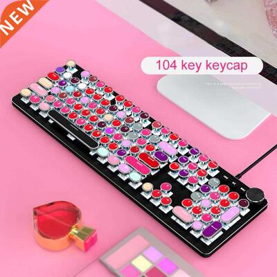 104-Key Lipstick Mixed Color Electroplating Backlight Mechan