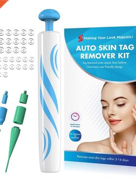 2 In1 Painless Skin Tag Mole Wart Removal Kit +40x Rubber Ba