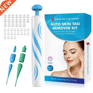 40x Skin Wart Removal Mole Painless Tag Rubber Kit In1