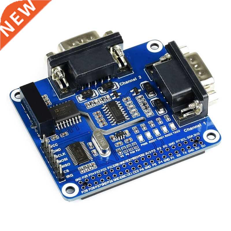 RS232 Expansion HAT for Raspberry Pi 4B/3B+/3B/3A SPI to RS2