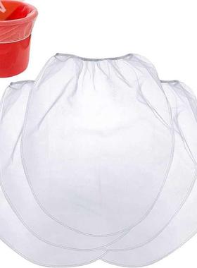 25 Pcs 5 Gallon Elastic Top Paint Strainer Bags White Fine M