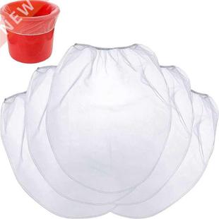 25 Pcs 5 Gallon Elastic Top Paint Strainer Bags White Fine M