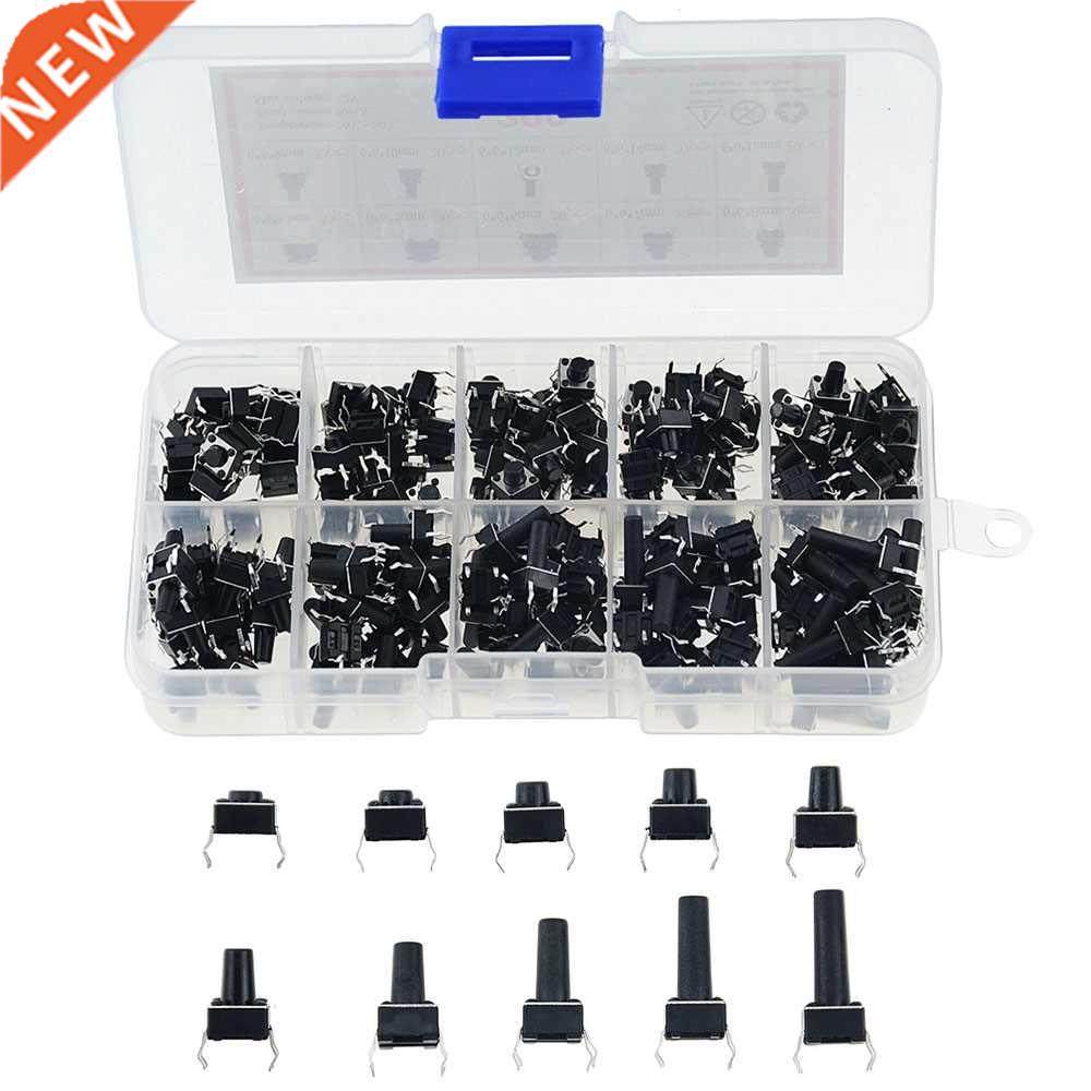 10 Models 200pcs 6*6 Tact Switch Tactile Push Button Switch