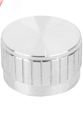 Silver Tone 29mm Dia Top Rotary Knobs for 5mm Dia Shaft Pote