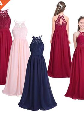 FEESHOW Summer Girls Dress Children's Clothing Party Pri